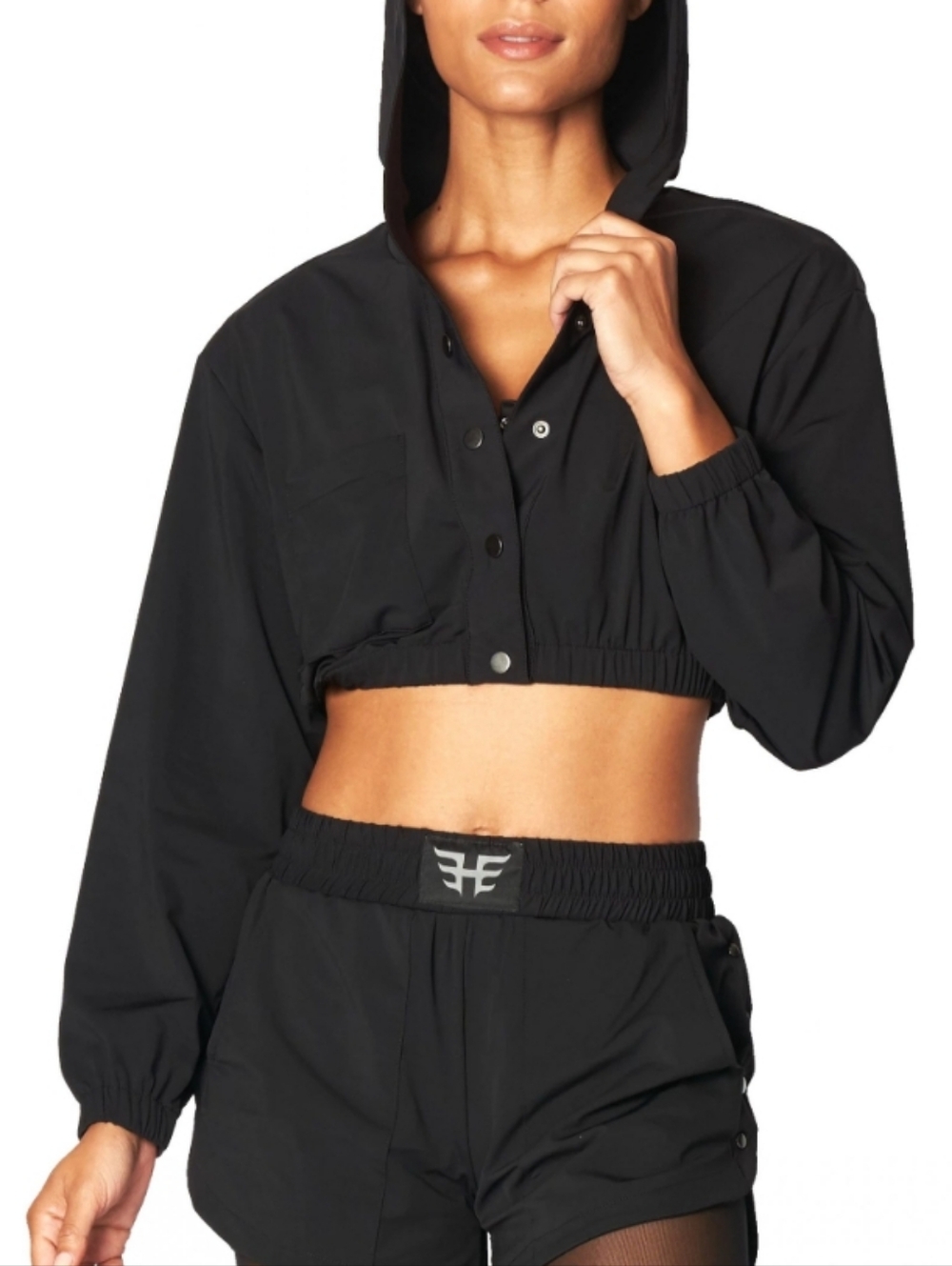 Heroine Sport Cropped Boxing Hoodie Pullover
